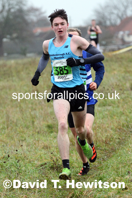 Mens under-20s, 2021 North Eastern Cross Country Championships, Sedgefield. Photo: David T. Hewitson/Sports for All Pics